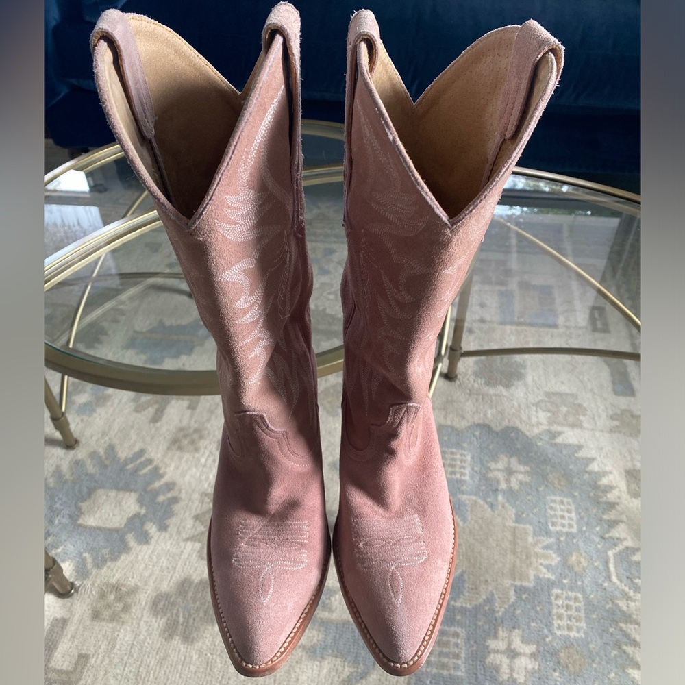 Idyllwind Pink Suede Cowboy Boots